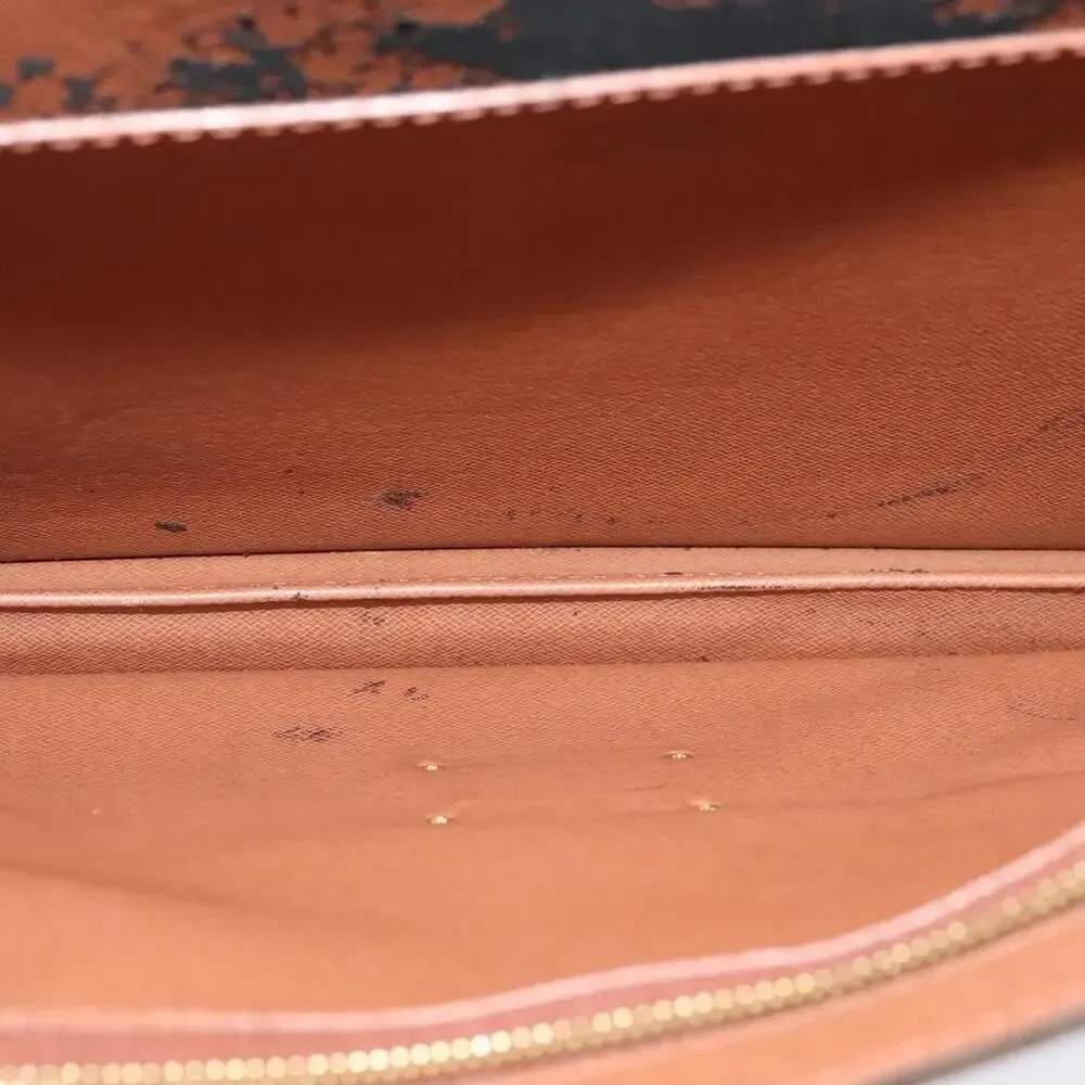 Louis Vuitton Monogram Porte Documents Bandouliere Business Bag Brown